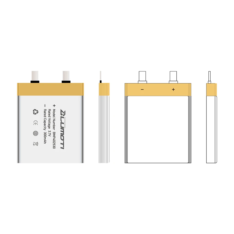 BMP402530-300mAh-3.7V